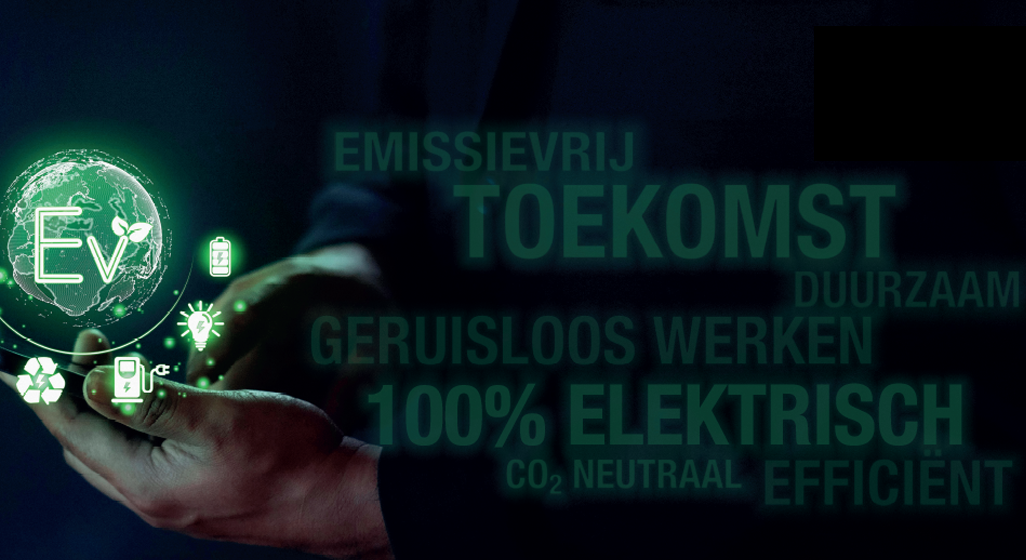 elektrische tractor emissievrij werken
